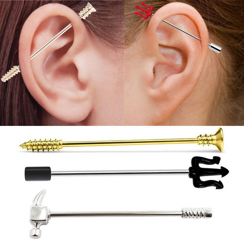 螺丝钉耳钉IndustrialBarbell