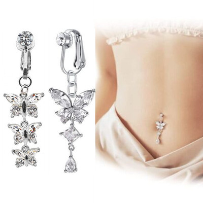 简欧美锆石男女肚脐环