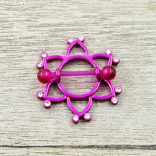 欧美出口穿刺饰品316医用钢防过敏钛钢乳链/乳环/乳钉nipple ring