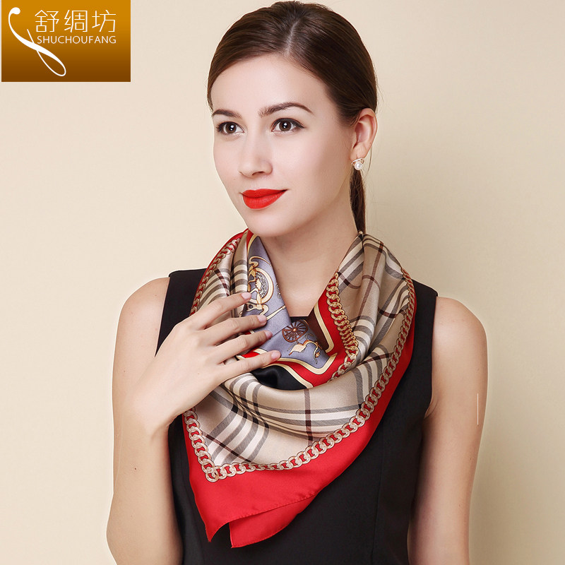 舒绸坊真丝大方巾女士真丝围巾披肩两用桑蚕丝绸丝巾外搭春秋冬季|msdalam kategori Aksesori/Belt kulit/Hat/Muffler, Muffler/tudung/selendang - dari Buy2taobao.com untuk memberikan perkhidmatan ejen Taobao profesional membeli