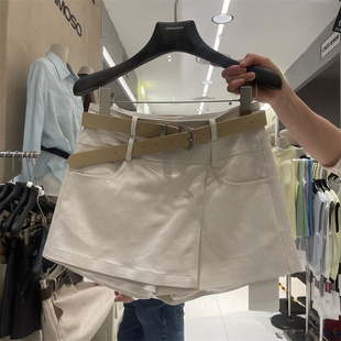 气质防走光短裙裤 时尚 新款 杏色简约百搭高腰半身裙女2026年春季