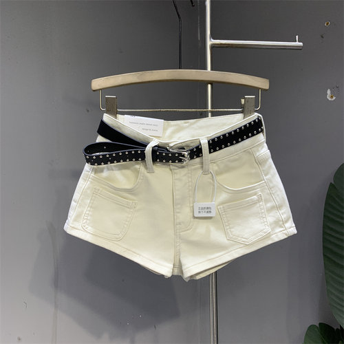 夏季辣妹显瘦a字提臀短裤