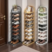 架子简易入户门鞋 鞋 架小窄门口铁艺家用多层鞋 柜出租房用室内进门