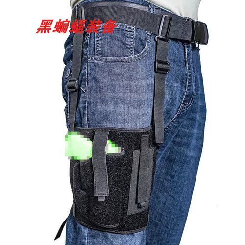 跨境户外战术绑腿腿部套潜水料模拟多功能腿包1911通用型快拨枪套