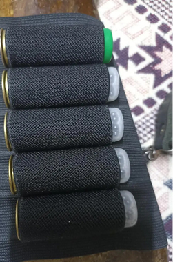 跨境新5 Rounds Shotgun Buttstock Ammo Pouch Shell Holder Bu