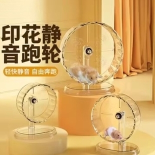 仓鼠跑轮超静音金丝熊滚轮24cm大号26cm跑球造景用品防滑解闷玩具