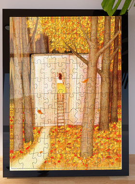 puzzlego孔雀工作室蔷薇盛开的季节秋读208片益智成人减压拼图