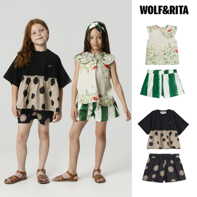 葡萄牙Wolf&Rita女童波点套装