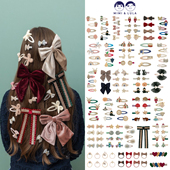 25AW新款 英国MIMI LULA儿童发夹发绳趣味可爱甜美发饰蝴蝶结组合