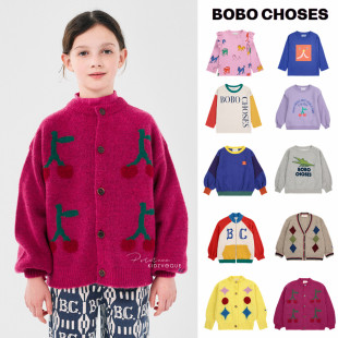 choses儿童毛衣开衫 秋冬bobo 卫衣T恤男女宝宝休闲 24AW