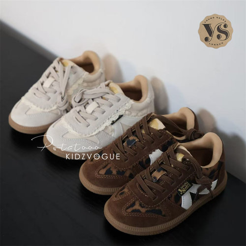 YS豹纹亲子德训板鞋新款现货