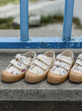 5Z 清仓特价 Novesta儿童帆布鞋复古低帮魔术贴软底春秋休闲硫化