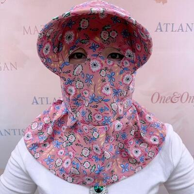 遮阳帽女夏季大帽檐防晒帽新款太阳帽子遮全脸护肩颈下地干活采茶