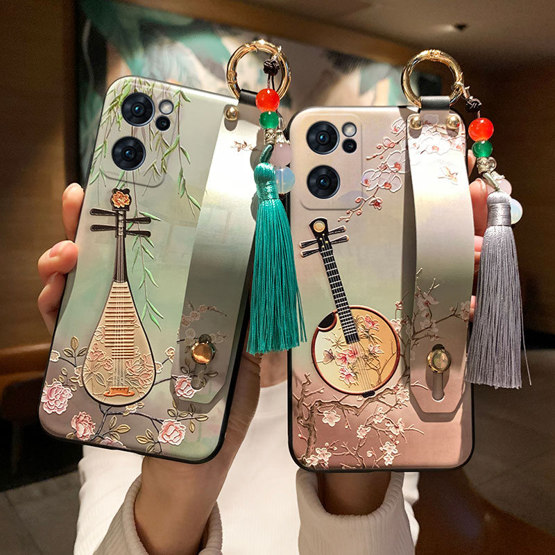 适用oppo立体浮雕国风手机壳