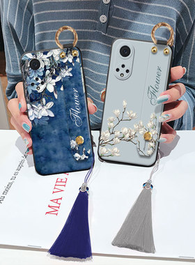 适用华为nova14立体nova13浮雕nova12妈妈se手机壳pro国风nova11玉兰80气质10腕带nova9支架挂绳70hi畅享60软