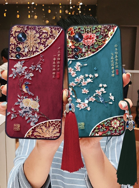 适用小米立体17浮雕15pro国风14花鸟civi5硅胶13新款ultra防摔12个性s青春t全包x古风mix4老人9至尊3黑鲨2女