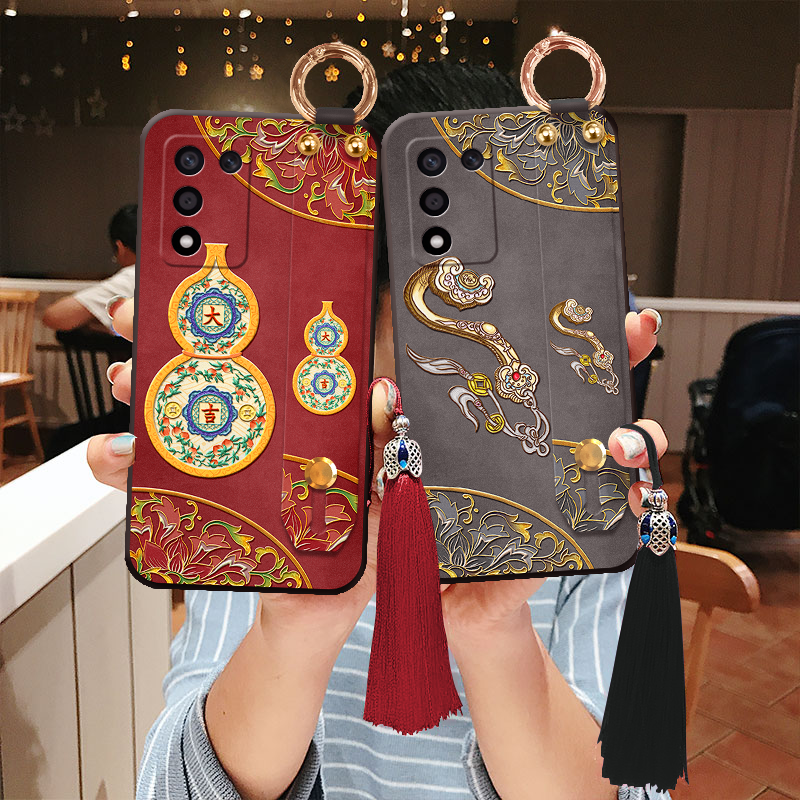 适用oppo立体浮雕a5葫芦pro腕带a6手机壳a58妈k13本命年k12防摔a2斜挎a93手提a32如意a72寓意a97国风plus软96