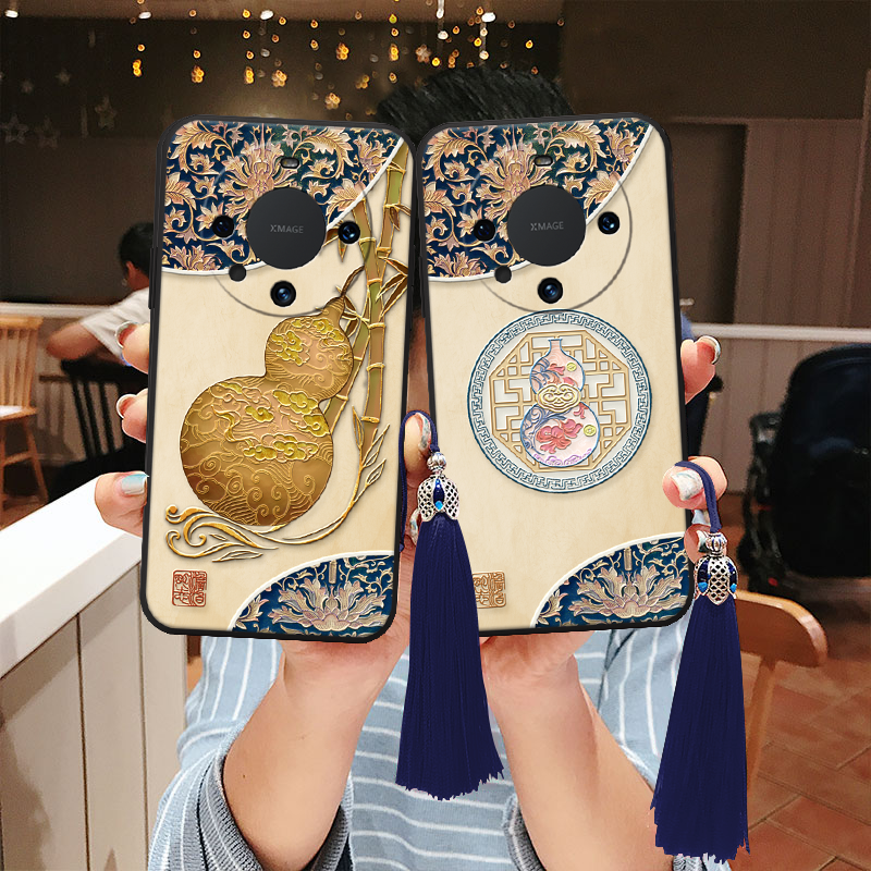 适用华为立体浮雕葫芦寓意手机壳