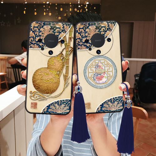 适用华为立体浮雕葫芦寓意手机壳