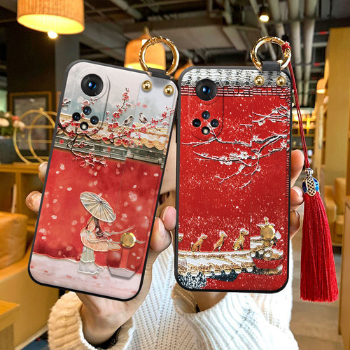 适用荣耀立体浮雕国风手机壳