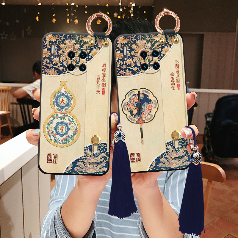 适用华为立体浮雕葫芦宫扇机壳