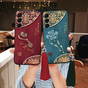 适用三星s25浮雕s24立体s23如意ultra吉祥锁s22手机壳a54转运 妈妈note20老年a35寓意a53妈妈a52软21fe大气女