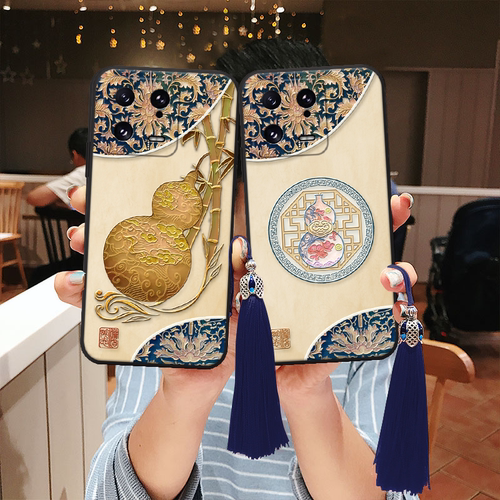 适用小米立体浮雕葫芦寓意手机壳