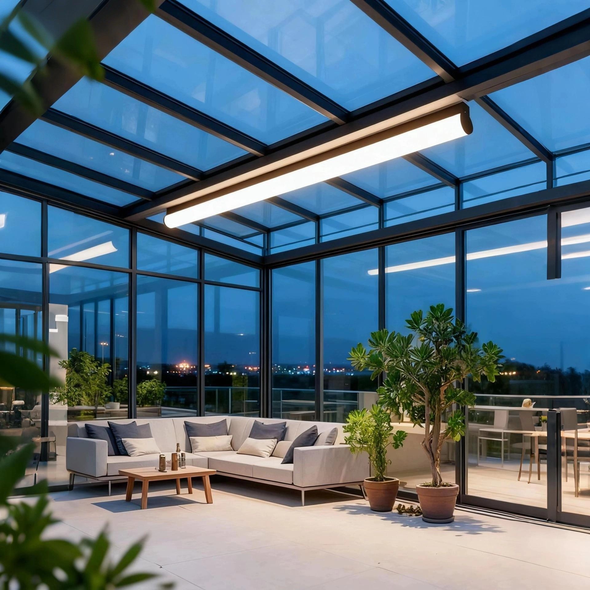 户外长条防水吸顶照明灯