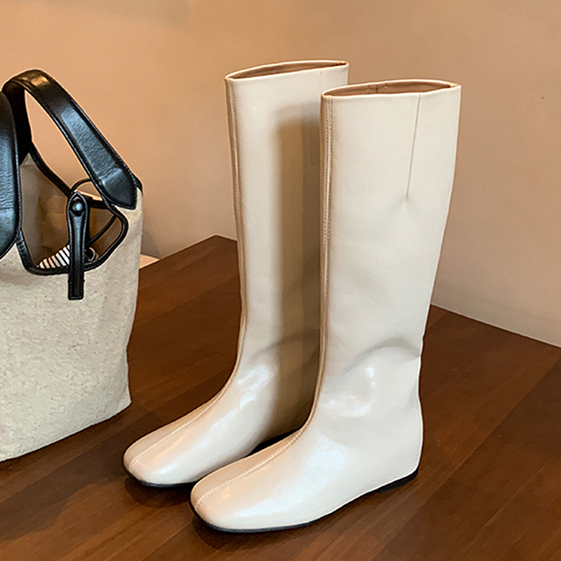 秋冬内增高显瘦美拉德长筒骑士靴