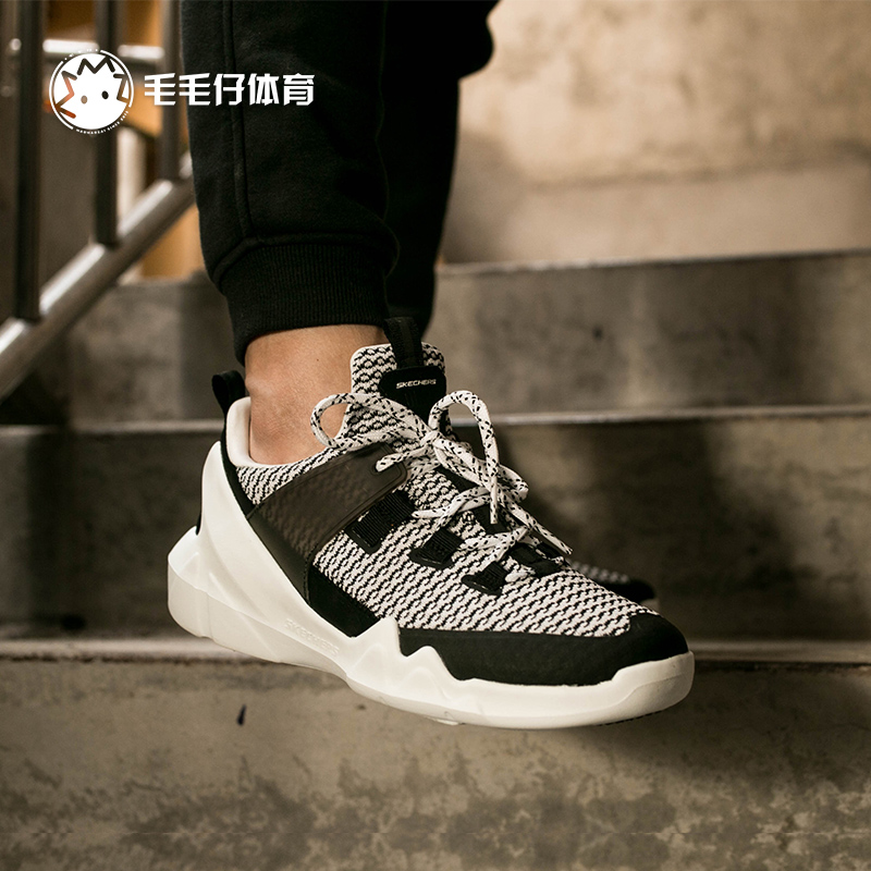 斯凯奇SKECHERS DLT-A男子黑白时尚运动慢跑鞋明星同款51883-WBK 运动鞋new 跑步鞋 原图主图