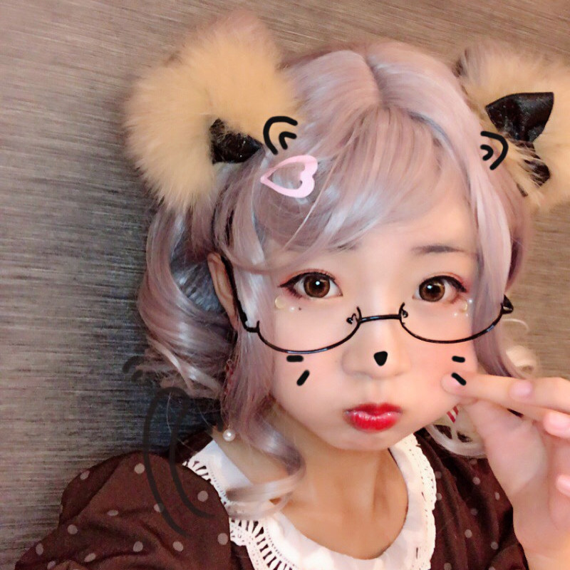 抖音同款日系软妹二次元半框无镜片有金属镜框lolita眼镜动漫周边