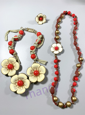 MARC小马哥马克琉璃花朵项链