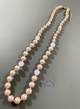 MONET打标短款琉璃珍珠项链