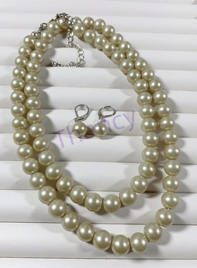 CAROLEE打标日常项链耳环套装