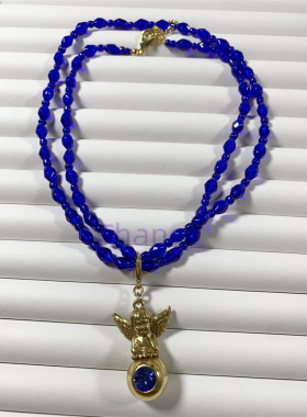 PILGRIM立体质感天使琉璃项链