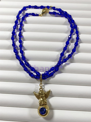 PILGRIM立体质感天使琉璃项链