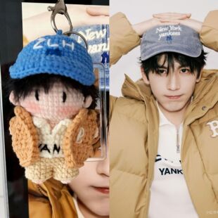 【成品】手工毛线钩织张凌赫造型玩偶挂件明星周边娃娃应援包挂饰