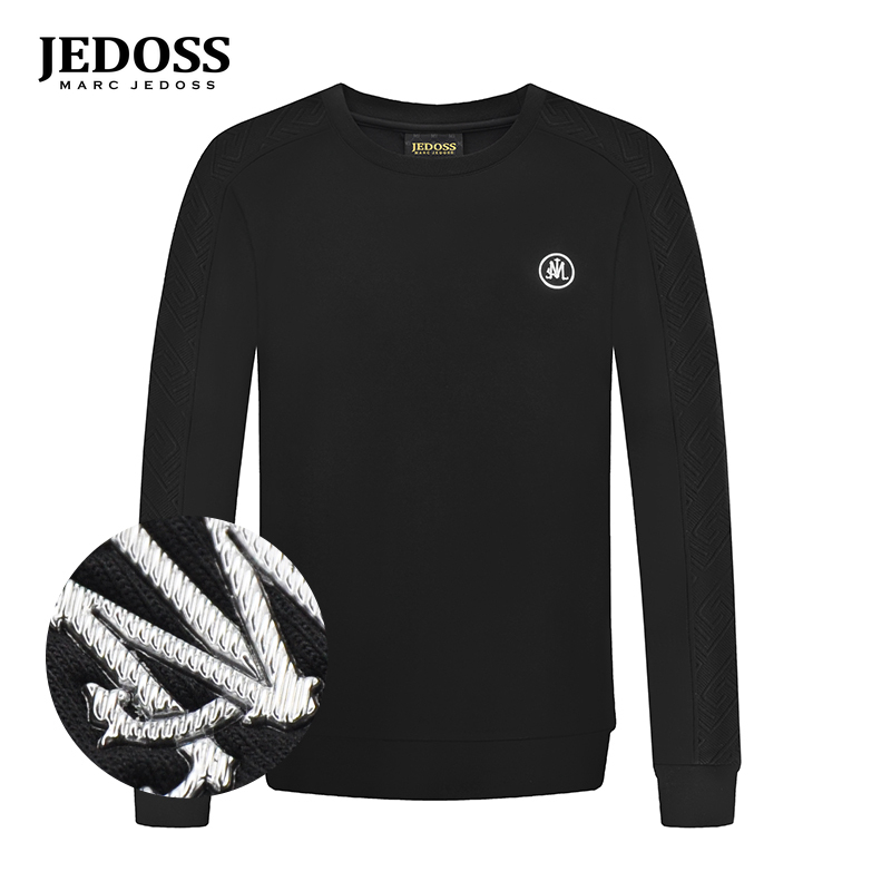 爵迪斯秋冬新款立体胶印套头卫衣