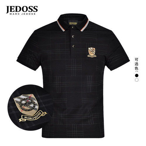 爵迪斯2022夏季新款格纹POLO衫