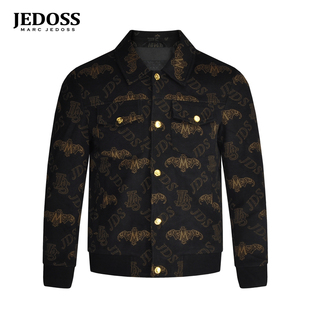 满字母LOGO提花针织外套BZ272 2025秋冬专柜新款 JEDOSS 爵迪斯男装