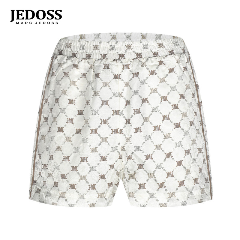 JEDOSS/爵迪斯女装2026夏季专柜新款字母满提花时尚老花短裤YJL53