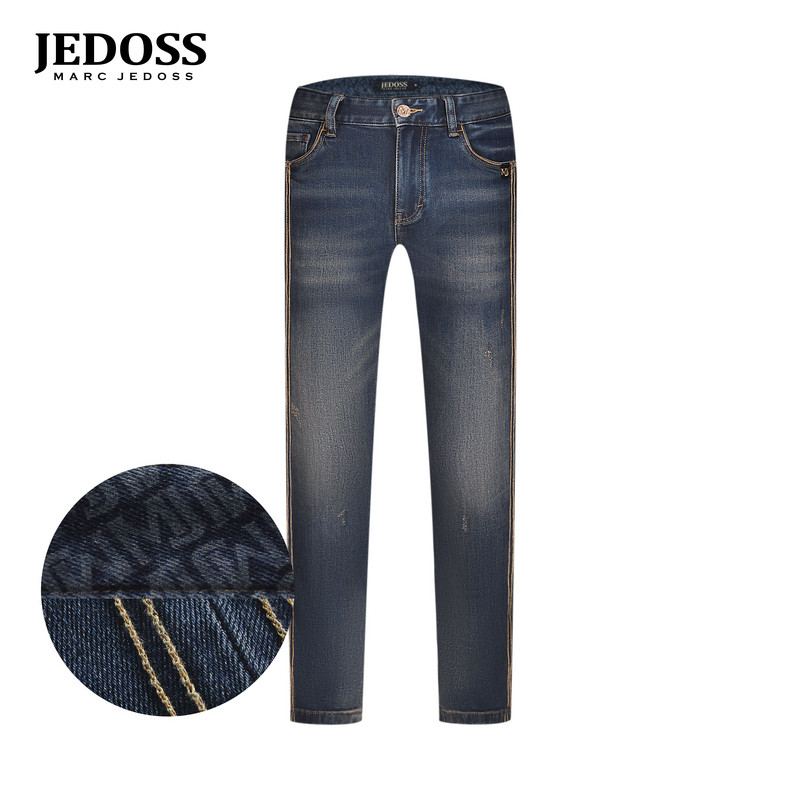 爵迪斯秋冬新款牛仔长裤