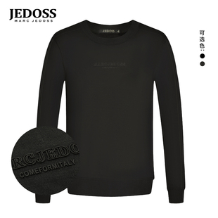 针织衫 JEDOSS 简约胶印花长袖 秋冬专柜新款 加绒182 爵迪斯男装