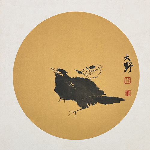 40X40CM装饰国画纯手绘卡纸字画六尺八开花鸟画ML45101083-90