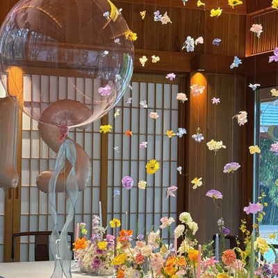 仿真花花悬浮花花帘子