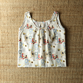 梵高七月夏季 新款 圆领纯棉小个子宽松甜美小清新居家服打底背心裙