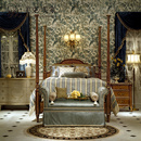 床头柜梳妆台主卧柱式 床 美克美家维也纳美式 实木雕花双人柱式