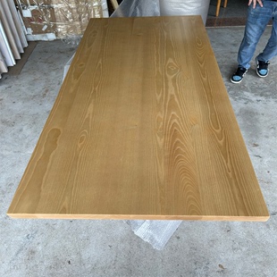 白蜡木板实木桌面板桌板定制黑胡桃木书桌台面餐桌吧台板实木板材