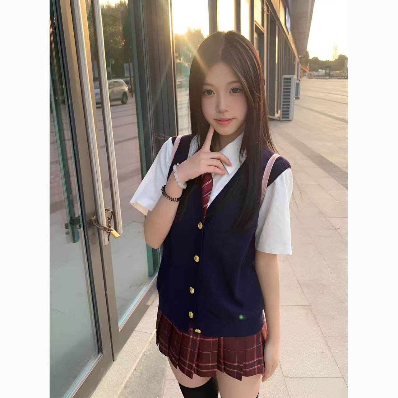 日系学院风JK制服套装女学生基础