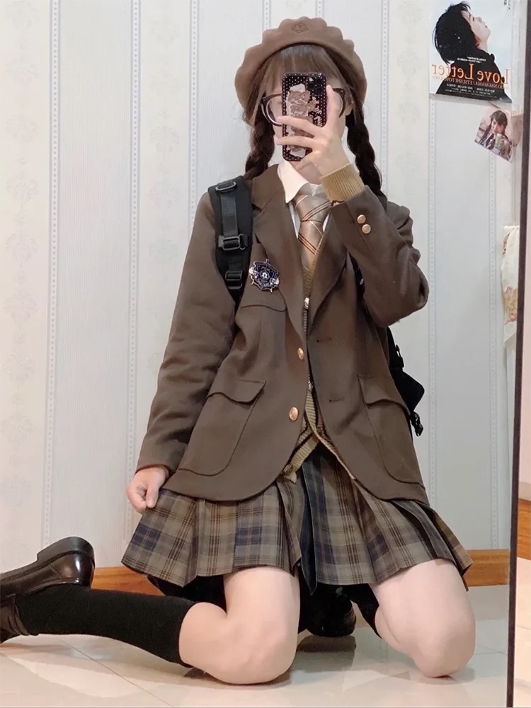 团团的魔法庙会JK制服西装外套女